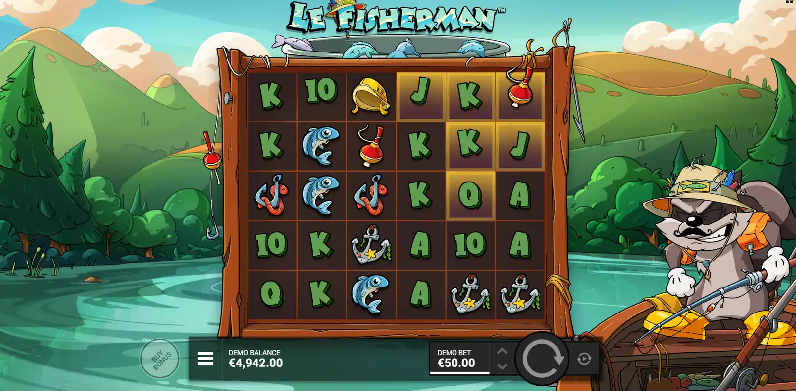 Геймплей видеослота Le Fisherman от Hacksaw Gaming Геймплей видеослота Le Fisherman от Hacksaw Gaming